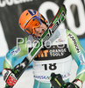 Tenth placed Bernard Vajdic of Slovenia reacts in finish of second run of Men slalom race of Kranjska Gora Audi FIS Ski World Cup 2008-09. Slalom race of Men Audi FIS Ski World Cup 2008-09 was held in Kranjska Gora, Slovenia, on Sunday, 1st of March 2009.
