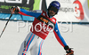 Jean-Baptiste Grange of France reacts in finish of second run of Men slalom race of Kranjska Gora Audi FIS Ski World Cup 2008-09. Slalom race of Men Audi FIS Ski World Cup 2008-09 was held in Kranjska Gora, Slovenia, on Sunday, 1st of March 2009.
