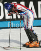 Jean-Baptiste Grange of France reacts in finish of second run of Men slalom race of Kranjska Gora Audi FIS Ski World Cup 2008-09. Slalom race of Men Audi FIS Ski World Cup 2008-09 was held in Kranjska Gora, Slovenia, on Sunday, 1st of March 2009.
