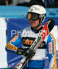 Sixth placed Mattias Hargin of Sweden reacts in finish of second run of Men slalom race of Kranjska Gora Audi FIS Ski World Cup 2008-09. Slalom race of Men Audi FIS Ski World Cup 2008-09 was held in Kranjska Gora, Slovenia, on Sunday, 1st of March 2009.
