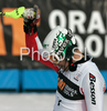 Sixth placed Manfred Pranger of Austria reacts in finish of second run of Men slalom race of Kranjska Gora Audi FIS Ski World Cup 2008-09. Slalom race of Men Audi FIS Ski World Cup 2008-09 was held in Kranjska Gora, Slovenia, on Sunday, 1st of March 2009.
