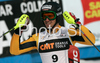 Third placed Felix Neureuther of Germany reacts in finish of second run of Men slalom race of Kranjska Gora Audi FIS Ski World Cup 2008-09. Slalom race of Men Audi FIS Ski World Cup 2008-09 was held in Kranjska Gora, Slovenia, on Sunday, 1st of March 2009.
