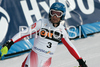 Fourth placed Benjamin Raich of Austria reacts in finish of second run of Men slalom race of Kranjska Gora Audi FIS Ski World Cup 2008-09. Slalom race of Men Audi FIS Ski World Cup 2008-09 was held in Kranjska Gora, Slovenia, on Sunday, 1st of March 2009.
