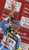 Second placed Giuliano Razzoli of Italy celebrates his medal won in Men slalom race of Kranjska Gora Audi FIS Ski World Cup 2008-09. Slalom race of Men Audi FIS Ski World Cup 2008-09 was held in Kranjska Gora, Slovenia, on Sunday, 1st of March 2009.
