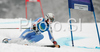 Third placed after first run Manuela Moelgg of Italy skiing in first run of Women giant slalom race of Ofterschwang Audi FIS Ski World Cup 2008-09. Giant slalom race of Women Audi FIS Ski World Cup 2008-09 was held in Ofterschwang, Germany, on Friday, 6th of March 2009.
