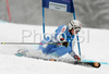 Third placed after first run Manuela Moelgg of Italy skiing in first run of Women giant slalom race of Ofterschwang Audi FIS Ski World Cup 2008-09. Giant slalom race of Women Audi FIS Ski World Cup 2008-09 was held in Ofterschwang, Germany, on Friday, 6th of March 2009.
