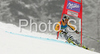 Kathrin Hoelzl of Germany skiing in first run of Women giant slalom race of Ofterschwang Audi FIS Ski World Cup 2008-09. Giant slalom race of Women Audi FIS Ski World Cup 2008-09 was held in Ofterschwang, Germany, on Friday, 6th of March 2009.
