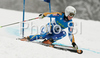 Seventh placed after first run Maria Pietilae-Holmner of Sweden skiing in first run of Women giant slalom race of Ofterschwang Audi FIS Ski World Cup 2008-09. Giant slalom race of Women Audi FIS Ski World Cup 2008-09 was held in Ofterschwang, Germany, on Friday, 6th of March 2009.
