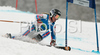 Tessa Worley of France skiing in first run of Women giant slalom race of Ofterschwang Audi FIS Ski World Cup 2008-09. Giant slalom race of Women Audi FIS Ski World Cup 2008-09 was held in Ofterschwang, Germany, on Friday, 6th of March 2009.
