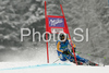 Anja Paerson of Sweden skiing in first run of Women giant slalom race of Ofterschwang Audi FIS Ski World Cup 2008-09. Giant slalom race of Women Audi FIS Ski World Cup 2008-09 was held in Ofterschwang, Germany, on Friday, 6th of March 2009.

