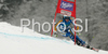 Therese Borssen of Sweden skiing in first run of Women giant slalom race of Ofterschwang Audi FIS Ski World Cup 2008-09. Giant slalom race of Women Audi FIS Ski World Cup 2008-09 was held in Ofterschwang, Germany, on Friday, 6th of March 2009.
