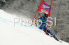 Kajsa Kling of Sweden skiing in first run of Women giant slalom race of Ofterschwang Audi FIS Ski World Cup 2008-09. Giant slalom race of Women Audi FIS Ski World Cup 2008-09 was held in Ofterschwang, Germany, on Friday, 6th of March 2009.
