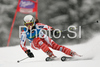 Sanni Leinonen of Finland skiing in first run of Women giant slalom race of Ofterschwang Audi FIS Ski World Cup 2008-09. Giant slalom race of Women Audi FIS Ski World Cup 2008-09 was held in Ofterschwang, Germany, on Friday, 6th of March 2009.
