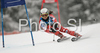 Sanni Leinonen of Finland skiing in first run of Women giant slalom race of Ofterschwang Audi FIS Ski World Cup 2008-09. Giant slalom race of Women Audi FIS Ski World Cup 2008-09 was held in Ofterschwang, Germany, on Friday, 6th of March 2009.
