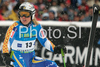 Anja Paerson of Sweden reacts in finish of second run of Women giant slalom race of Ofterschwang Audi FIS Ski World Cup 2008-09. Giant slalom race of Women Audi FIS Ski World Cup 2008-09 was held in Ofterschwang, Germany, on Friday, 6th of March 2009.
