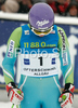 Fourth placed Tina Maze of Slovenia reacts in finish of second run of Women giant slalom race of Ofterschwang Audi FIS Ski World Cup 2008-09. Giant slalom race of Women Audi FIS Ski World Cup 2008-09 was held in Ofterschwang, Germany, on Friday, 6th of March 2009.
