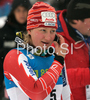 Third placed Tanja Poutiainen of Finland speaking on phone after Women giant slalom race of Ofterschwang Audi FIS Ski World Cup 2008-09. Giant slalom race of Women Audi FIS Ski World Cup 2008-09 was held in Ofterschwang, Germany, on Friday, 6th of March 2009.
