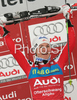 Winner Kathrin Zettel of Austria celebrates her medal won in Women giant slalom race of Ofterschwang Audi FIS Ski World Cup 2008-09. Giant slalom race of Women Audi FIS Ski World Cup 2008-09 was held in Ofterschwang, Germany, on Friday, 6th of March 2009.
