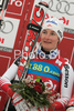 Second placed Elisabeth Goergl of Austria celebrates her medal won in Women giant slalom race of Ofterschwang Audi FIS Ski World Cup 2008-09. Giant slalom race of Women Audi FIS Ski World Cup 2008-09 was held in Ofterschwang, Germany, on Friday, 6th of March 2009.
