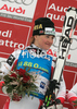  celebrates her medal won in Women giant slalom race of Ofterschwang Audi FIS Ski World Cup 2008-09. Giant slalom race of Women Audi FIS Ski World Cup 2008-09 was held in Ofterschwang, Germany, on Friday, 6th of March 2009.
