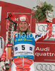 Third placed Tanja Poutiainen of Finland celebrates her medal won in Women giant slalom race of Ofterschwang Audi FIS Ski World Cup 2008-09. Giant slalom race of Women Audi FIS Ski World Cup 2008-09 was held in Ofterschwang, Germany, on Friday, 6th of March 2009.
