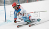 Tenth placed Fabienne Suter of Switzerland skiing in second run of Women giant slalom race of Ofterschwang Audi FIS Ski World Cup 2008-09. Giant slalom race of Women Audi FIS Ski World Cup 2008-09 was held in Ofterschwang, Germany, on Friday, 6th of March 2009.
