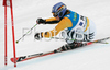 Sixth placed Viktoria Rebensburg of Germany skiing in second run of Women giant slalom race of Ofterschwang Audi FIS Ski World Cup 2008-09. Giant slalom race of Women Audi FIS Ski World Cup 2008-09 was held in Ofterschwang, Germany, on Friday, 6th of March 2009.
