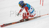 Third placed Tanja Poutiainen of Finland skiing in second run of Women giant slalom race of Ofterschwang Audi FIS Ski World Cup 2008-09. Giant slalom race of Women Audi FIS Ski World Cup 2008-09 was held in Ofterschwang, Germany, on Friday, 6th of March 2009.
