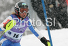 Denise Karbon of Italy skiing in first run of Women slalom race of Ofterschwang Audi FIS Ski World Cup 2008-09. Slalom race of Women Audi FIS Ski World Cup 2008-09 was held in Ofterschwang, Germany, on Saturday, 7th of March 2009.

