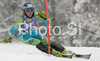 Marusa Ferk of Slovenia skiing in first run of Women slalom race of Ofterschwang Audi FIS Ski World Cup 2008-09. Slalom race of Women Audi FIS Ski World Cup 2008-09 was held in Ofterschwang, Germany, on Saturday, 7th of March 2009.
