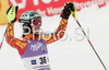 Eight placed Marie-Michele Gagnon of Canada reacts in finish of second run of Women slalom race of Ofterschwang Audi FIS Ski World Cup 2008-09. Slalom race of Women Audi FIS Ski World Cup 2008-09 was held in Ofterschwang, Germany, on Saturday, 7th of March 2009.
