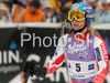 Ninth placed Tanja Poutiainen of Finland reacts in finish of second run of Women slalom race of Ofterschwang Audi FIS Ski World Cup 2008-09. Slalom race of Women Audi FIS Ski World Cup 2008-09 was held in Ofterschwang, Germany, on Saturday, 7th of March 2009.
