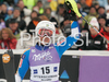 Second placed Frida Hansdotter of Sweden reacts in finish of second run of Women slalom race of Ofterschwang Audi FIS Ski World Cup 2008-09. Slalom race of Women Audi FIS Ski World Cup 2008-09 was held in Ofterschwang, Germany, on Saturday, 7th of March 2009.
