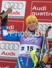 Second placed Frida Hansdotter of Sweden celebrates her medal won in Women slalom race of Ofterschwang Audi FIS Ski World Cup 2008-09. Slalom race of Women Audi FIS Ski World Cup 2008-09 was held in Ofterschwang, Germany, on Saturday, 7th of March 2009.
