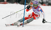 Fourth placed Sarka Zahrobska of Czech skiing in second run of Women slalom race of Ofterschwang Audi FIS Ski World Cup 2008-09. Slalom race of Women Audi FIS Ski World Cup 2008-09 was held in Ofterschwang, Germany, on Saturday, 7th of March 2009.
