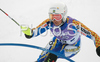 Second placed Frida Hansdotter of Sweden skiing in second run of Women slalom race of Ofterschwang Audi FIS Ski World Cup 2008-09. Slalom race of Women Audi FIS Ski World Cup 2008-09 was held in Ofterschwang, Germany, on Saturday, 7th of March 2009.
