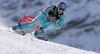 Seventh placed after first run Tina Maze of Slovenia skiing in first run of first Women GS FIS Alpine ski World Cup 2009-2010 race in Soelden, Austria. First giant slalom race of Women FIS Alpine ski World Cup was held on Rettenbach glacier above Soelden, Austria on 24th of October 2009.
