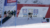 Tanja Poutiainen of Finland on start of first run of first Women GS FIS Alpine ski World Cup 2009-2010 race in Soelden, Austria. First giant slalom race of Women FIS Alpine ski World Cup was held on Rettenbach glacier above Soelden, Austria on 24th of October 2009.
