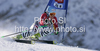 Ninth placed after first run Kathrin Hoelzl of Germany skiing in first run of first Women GS FIS Alpine ski World Cup 2009-2010 race in Soelden, Austria. First giant slalom race of Women FIS Alpine ski World Cup was held on Rettenbach glacier above Soelden, Austria on 24th of October 2009.

