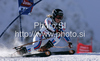 Tessa Worley of France skiing in first run of first Women GS FIS Alpine ski World Cup 2009-2010 race in Soelden, Austria. First giant slalom race of Women FIS Alpine ski World Cup was held on Rettenbach glacier above Soelden, Austria on 24th of October 2009.
