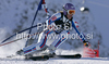Ingrid Jacquemod of France skiing in first run of first Women GS FIS Alpine ski World Cup 2009-2010 race in Soelden, Austria. First giant slalom race of Women FIS Alpine ski World Cup was held on Rettenbach glacier above Soelden, Austria on 24th of October 2009.
