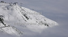 Soelden gondolas during first run of first Women GS FIS Alpine ski World Cup 2009-2010 race in Soelden, Austria. First giant slalom race of Women FIS Alpine ski World Cup was held on Rettenbach glacier above Soelden, Austria on 24th of October 2009.

