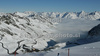 Mountains around Rettenbach glacier during first run of first Women GS FIS Alpine ski World Cup 2009-2010 race in Soelden, Austria. First giant slalom race of Women FIS Alpine ski World Cup was held on Rettenbach glacier above Soelden, Austria on 24th of October 2009.
