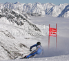 Frida Hansdotter of Sweden skiing in first run of first Women GS FIS Alpine ski World Cup 2009-2010 race in Soelden, Austria. First giant slalom race of Women FIS Alpine ski World Cup was held on Rettenbach glacier above Soelden, Austria on 24th of October 2009.
