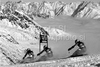 Sanni Leinonen of Finland skiing in first run of first Women GS FIS Alpine ski World Cup 2009-2010 race in Soelden, Austria. First giant slalom race of Women FIS Alpine ski World Cup was held on Rettenbach glacier above Soelden, Austria on 24th of October 2009.
