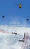 Nicole Hosp of Austria is getting air lifted after her injury in first run of first Women GS FIS Alpine ski World Cup 2009-2010 race in Soelden, Austria. First giant slalom race of Women FIS Alpine ski World Cup was held on Rettenbach glacier above Soelden, Austria on 24th of October 2009.
