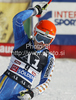 Maria Pietilae-Holmner of Sweden reacts in finish of second run of first Women GS FIS Alpine ski World Cup 2009-2010 race in Soelden, Austria. First giant slalom race of Women FIS Alpine ski World Cup was held on Rettenbach glacier above Soelden, Austria on 24th of October 2009.
