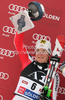  celebrates her medal won in first Women GS FIS Alpine ski World Cup 2009-2010 race in Soelden, Austria. First giant slalom race of Women FIS Alpine ski World Cup was held on Rettenbach glacier above Soelden, Austria on 24th of October 2009.
