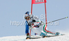 Tenth placed Camilla Alfieri of Italy skiing in second run of first Women GS FIS Alpine ski World Cup 2009-2010 race in Soelden, Austria. First giant slalom race of Women FIS Alpine ski World Cup was held on Rettenbach glacier above Soelden, Austria on 24th of October 2009.
