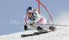 Ninth placed Lindsey Vonn of USA skiing in second run of first Women GS FIS Alpine ski World Cup 2009-2010 race in Soelden, Austria. First giant slalom race of Women FIS Alpine ski World Cup was held on Rettenbach glacier above Soelden, Austria on 24th of October 2009.
